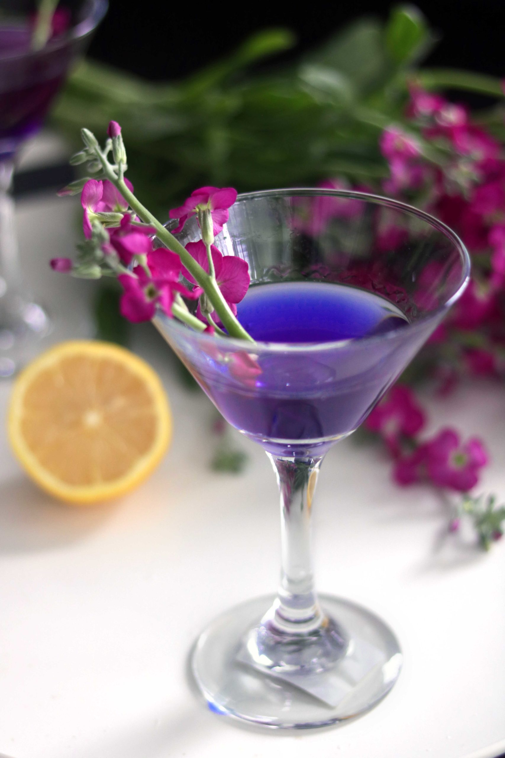 Purple Fairy Cocktail (Ostara, Spring Equinox) - Moody Moons